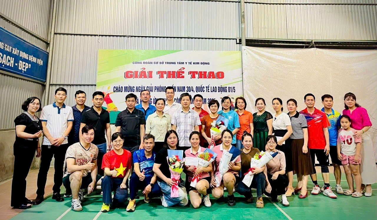 Công đoàn cơ sở Trung tâm Y tế Kim Động tổ chức giải thể thao chào mừng 50 năm Ngày giải phóng miền Nam 30/4, Quốc tế Lao động 1/5 và Tháng Công nhân năm 2025